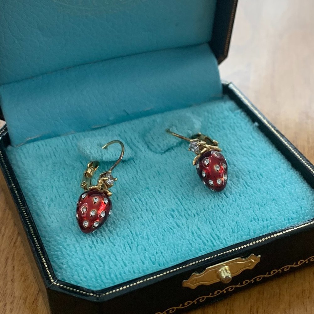 Juicy Couture strawberry earrings